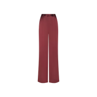 L'Agence Pilar Wide Leg Pant Dark Port