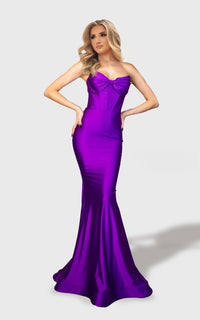 Jessica Angel Strapless Corset-Style Gown