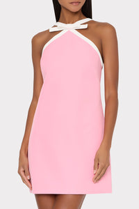 Milly Shane Cady Mini Dress in Baby Pink
