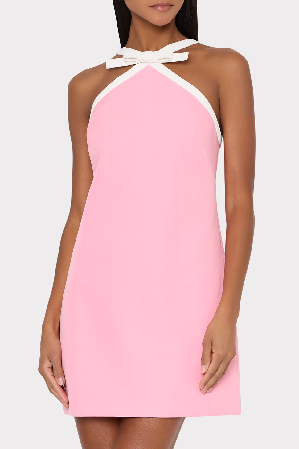 Milly Shane Cady Mini Dress in Baby Pink