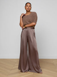 Pantalon en satin L'Agence Aubrie