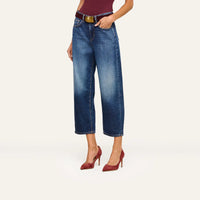 L'Agence Mallis High-Rise Bow-Leg Jean Prado