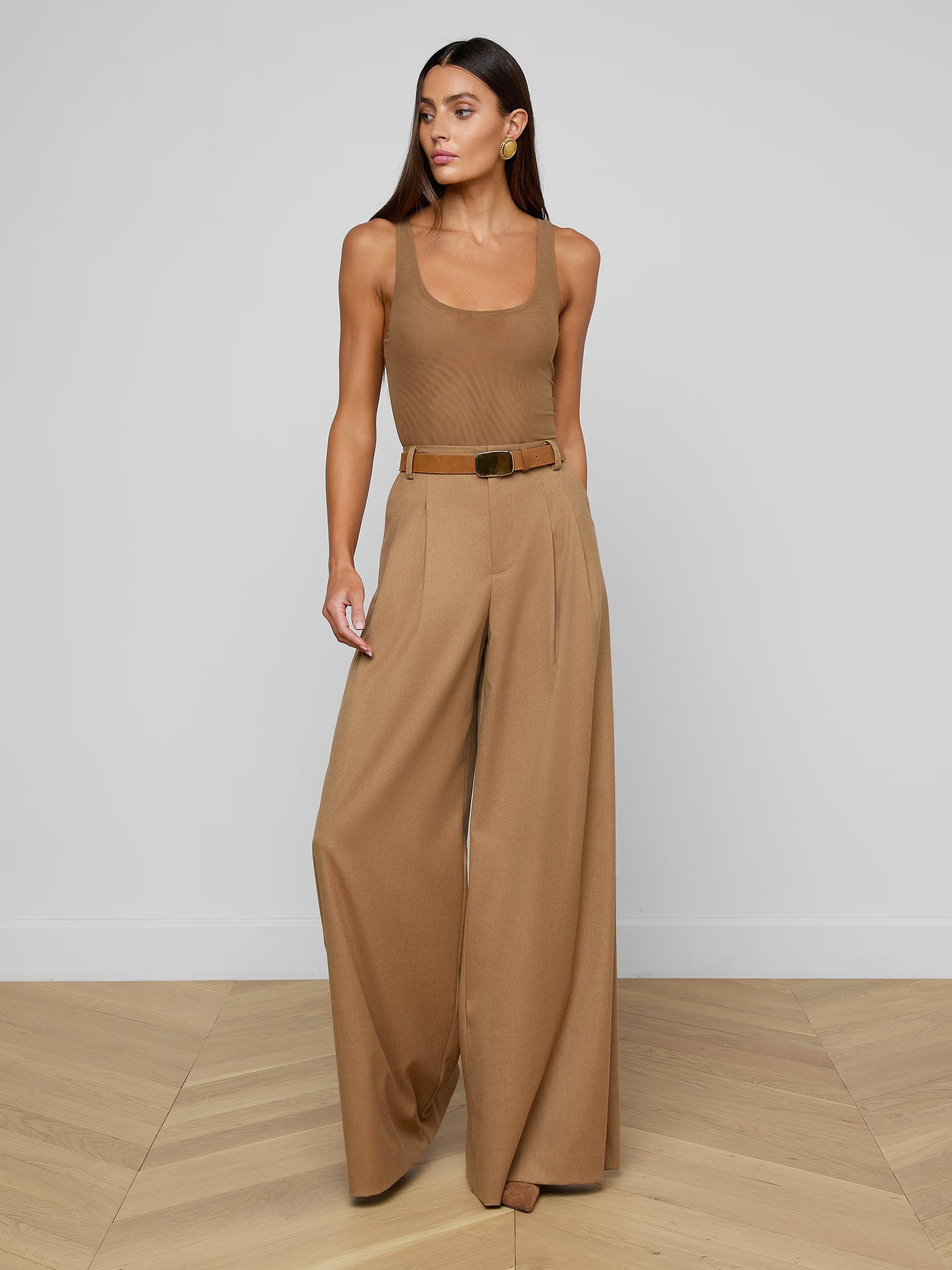 L'Agence Chelsy Wide-Leg Pant
