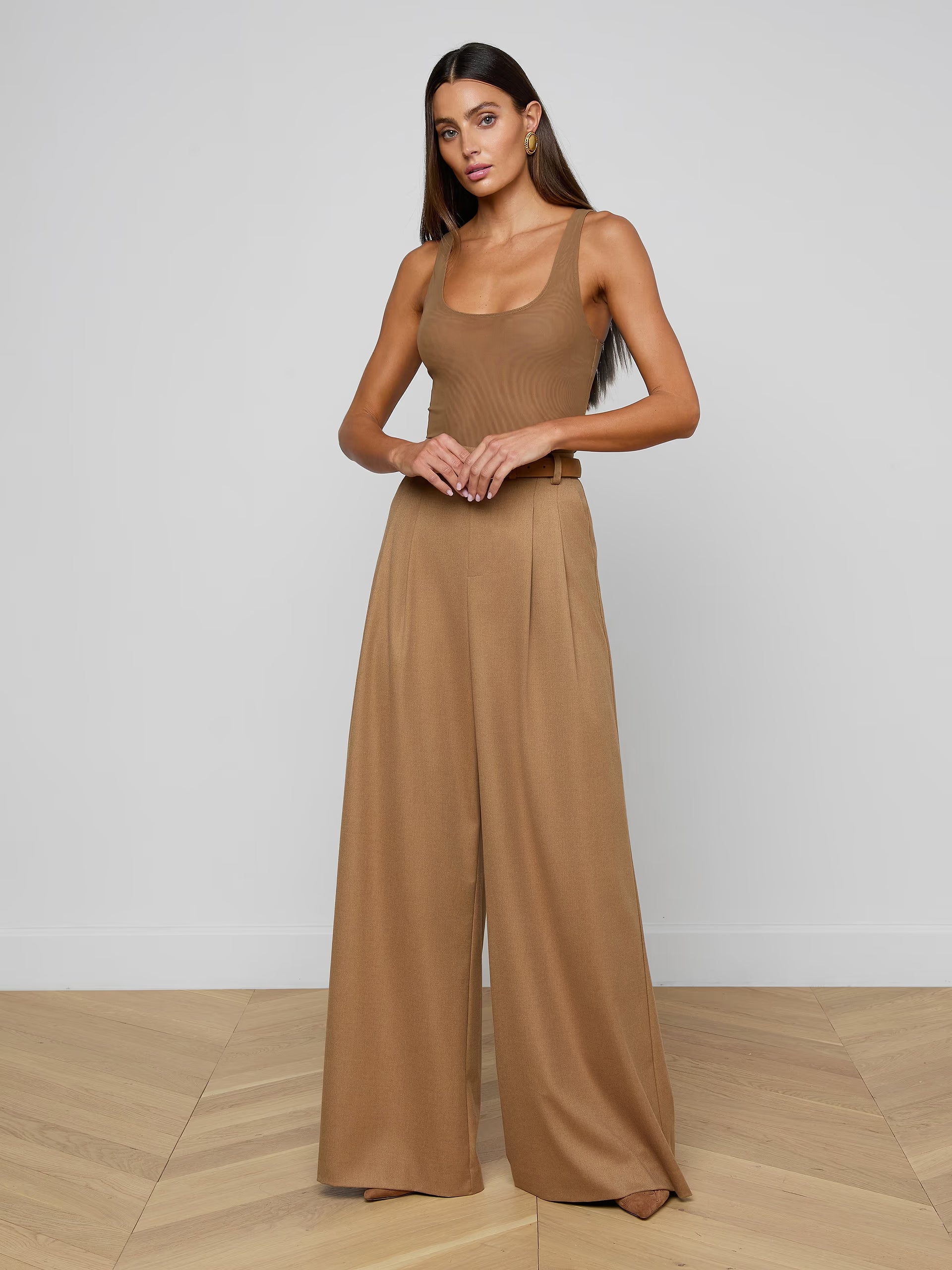 L'Agence Chelsy Wide-Leg Pant