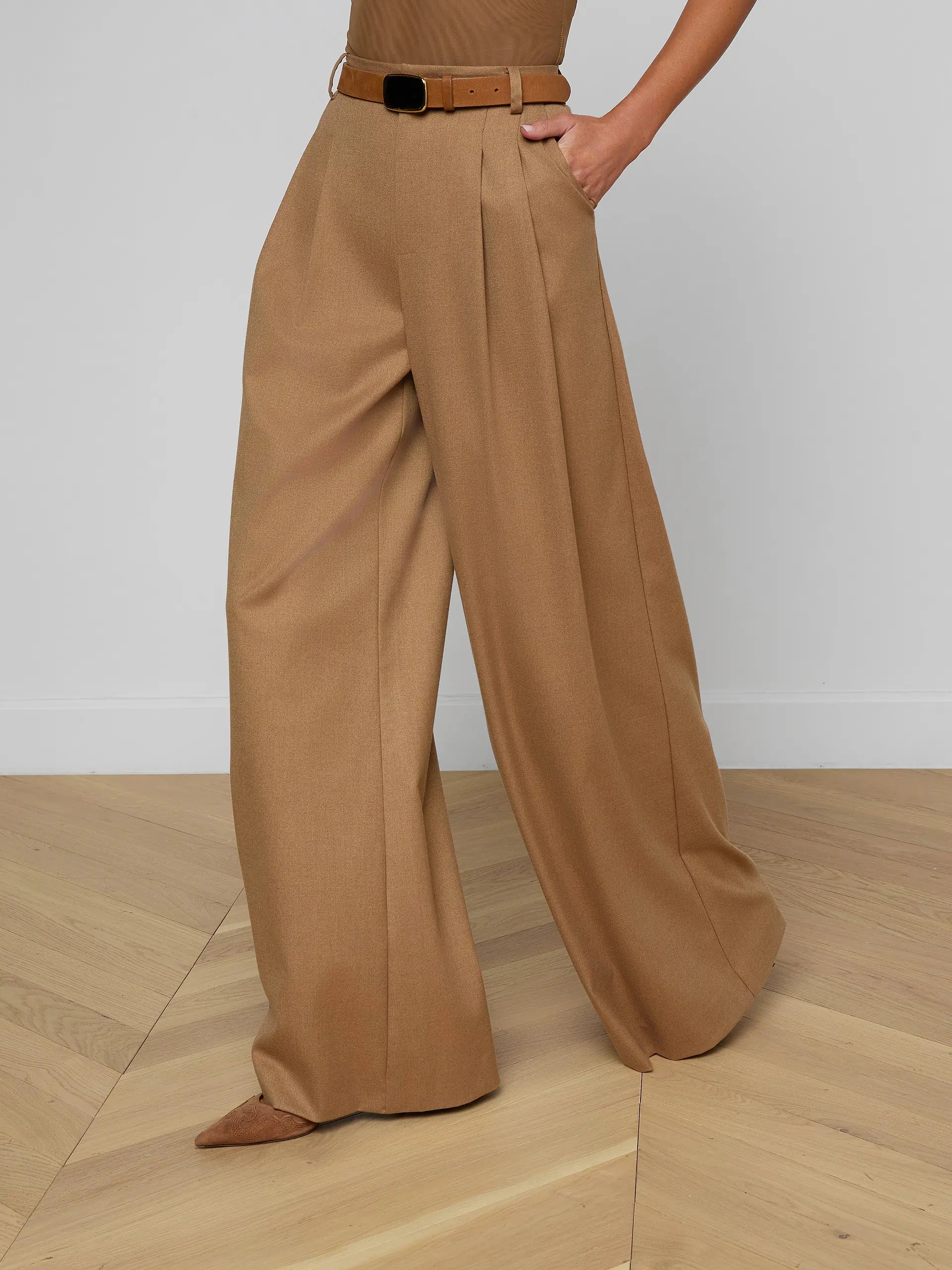 L'Agence Chelsy Wide-Leg Pant