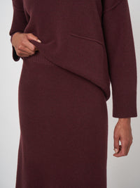 Repeat Fitted Knit Midi Skirt