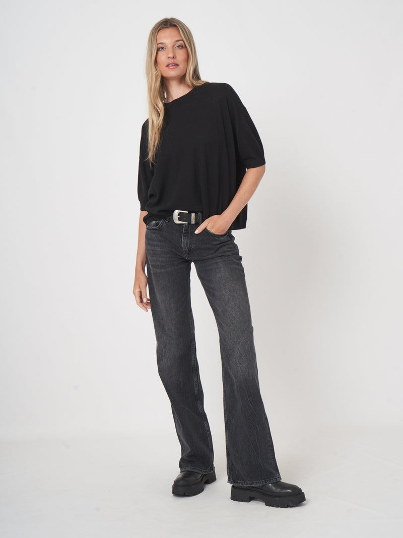 Repeat Relaxed Short-Sleeve Knit Top