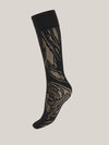 Wolford Rose Net Knee Highs
