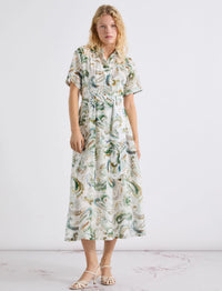 Marella Cotton And Silk Voile Dress Optical White