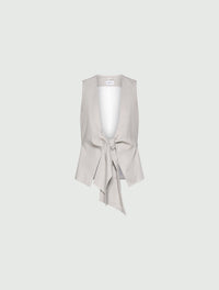 Marella  Eroico Knitted Waistcoat Light Grey