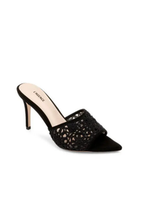 L'Agence Armand sandales en daim noires