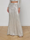 L'Agence Zeta Sequin Maxi Skirt