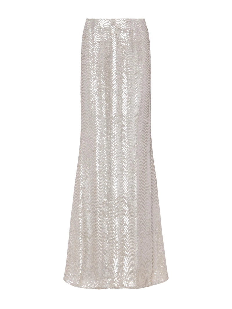 L'Agence Zeta Sequin Maxi Skirt