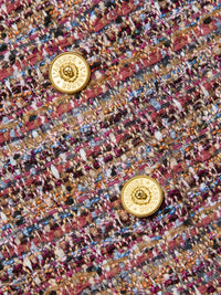 L'Agence Tai Tweed Midi Skirt