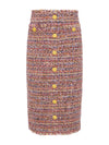 L'Agence Tai Tweed Midi Skirt