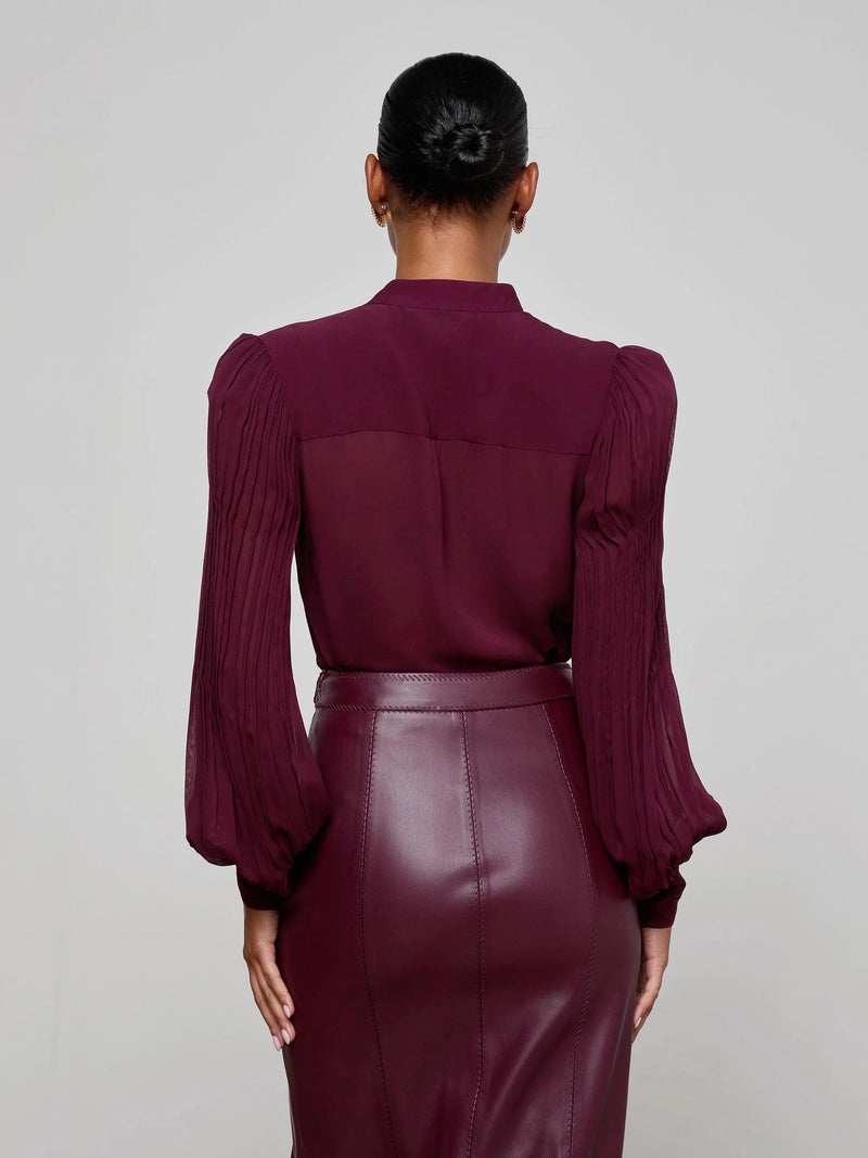 L'Agence Noor Pleated Blouse
