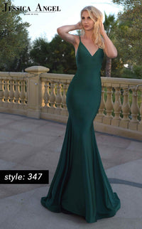 Jessica Angel Spaghetti Crossover Front Gown