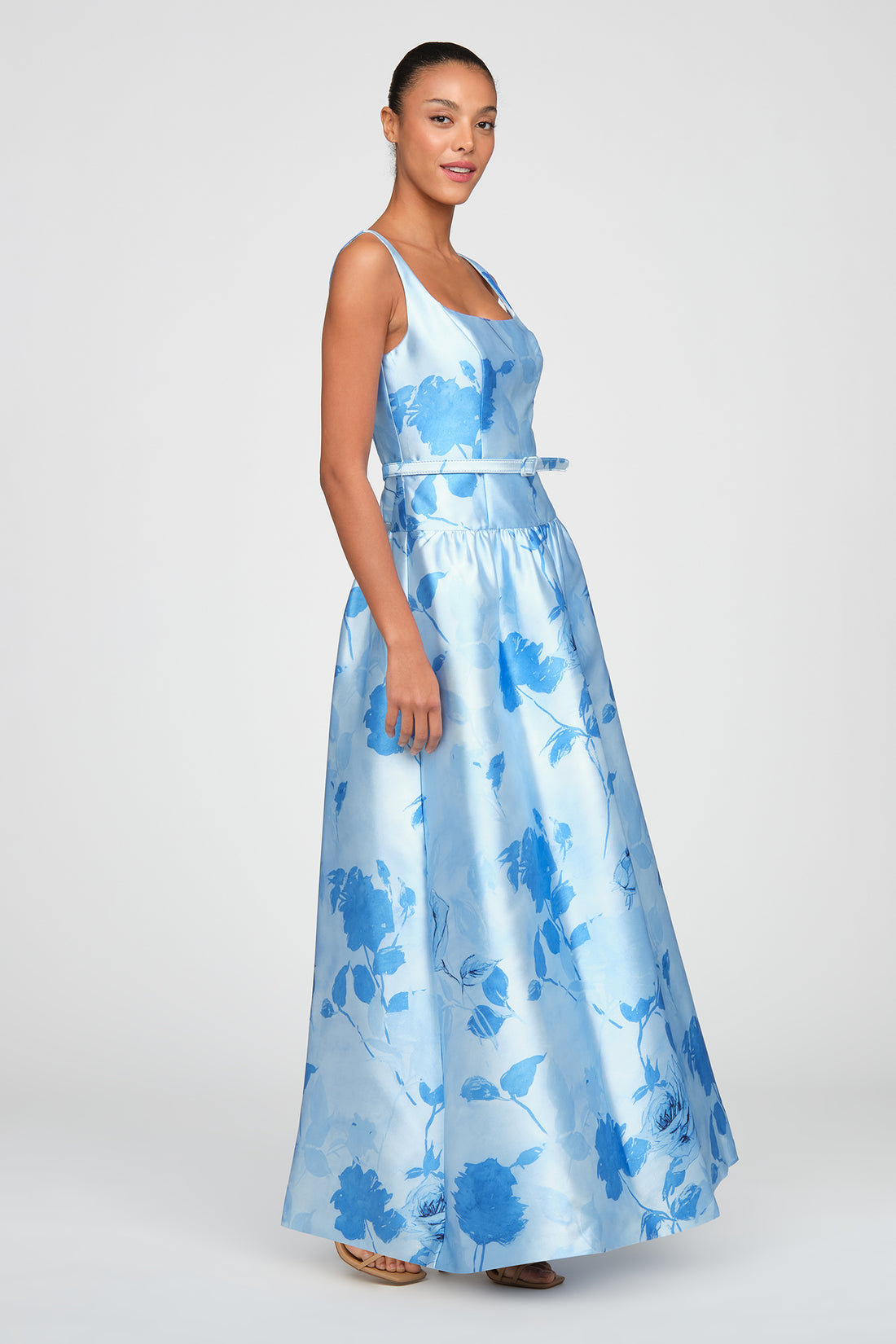 La Petite Robe de Chloe Gown Floral Aqua