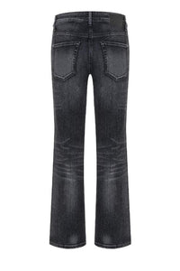 Cambio Francesca Kick Flared Black Jeans