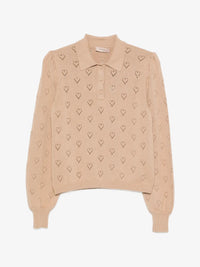 Twinset Polo boutonné en maille pointelle