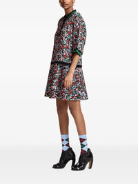 Essentiel Antwerp Kartos Floral-Print Polo with Bow Buttons Flower Multi