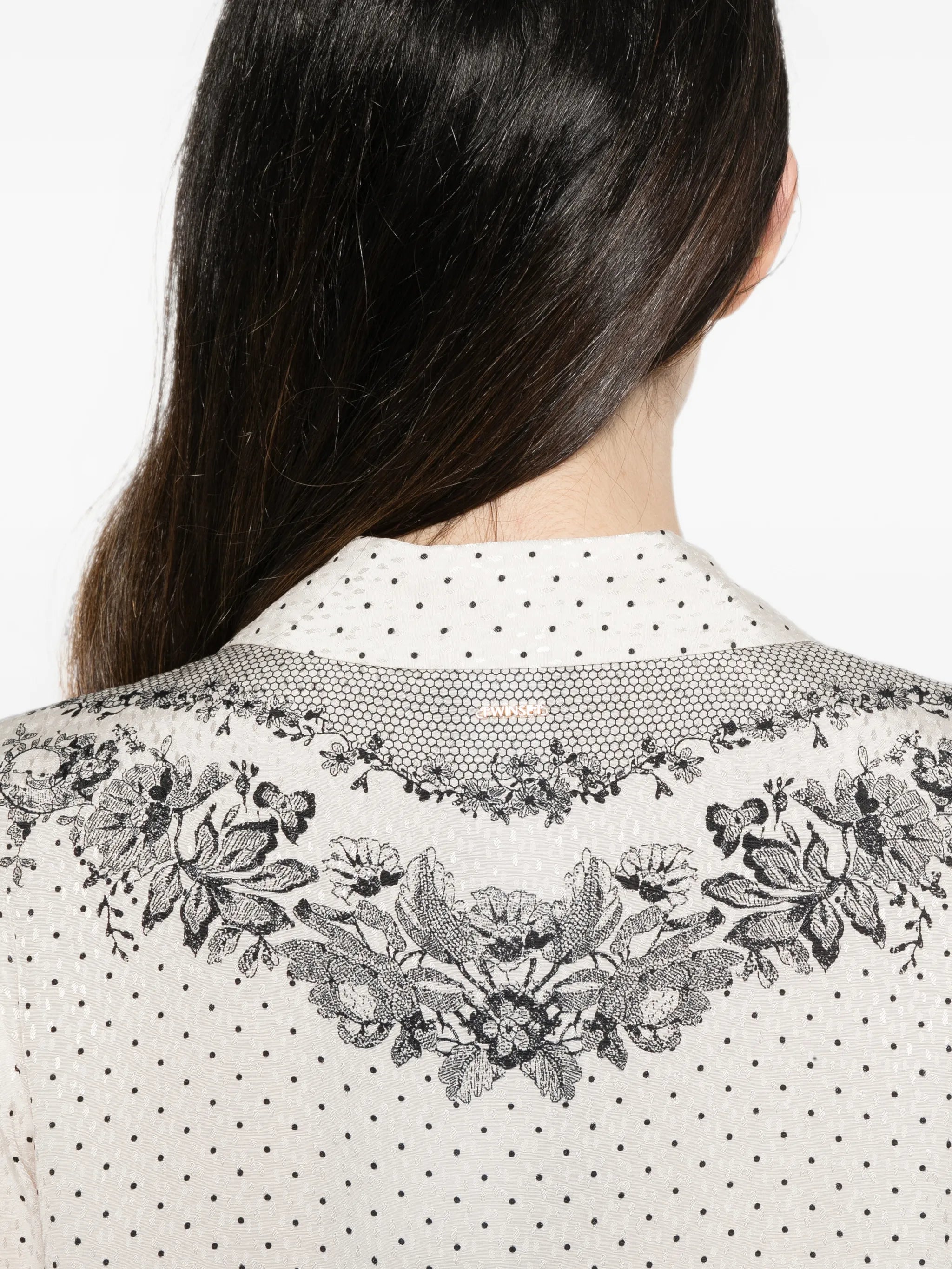 Twinset Blouse en satin jacquard