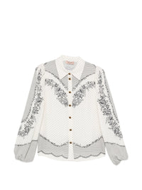 Twinset Blouse en satin jacquard
