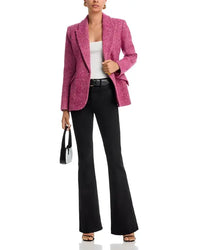 L'Agence Chamberlain Blazer Pink Multi Herringbone