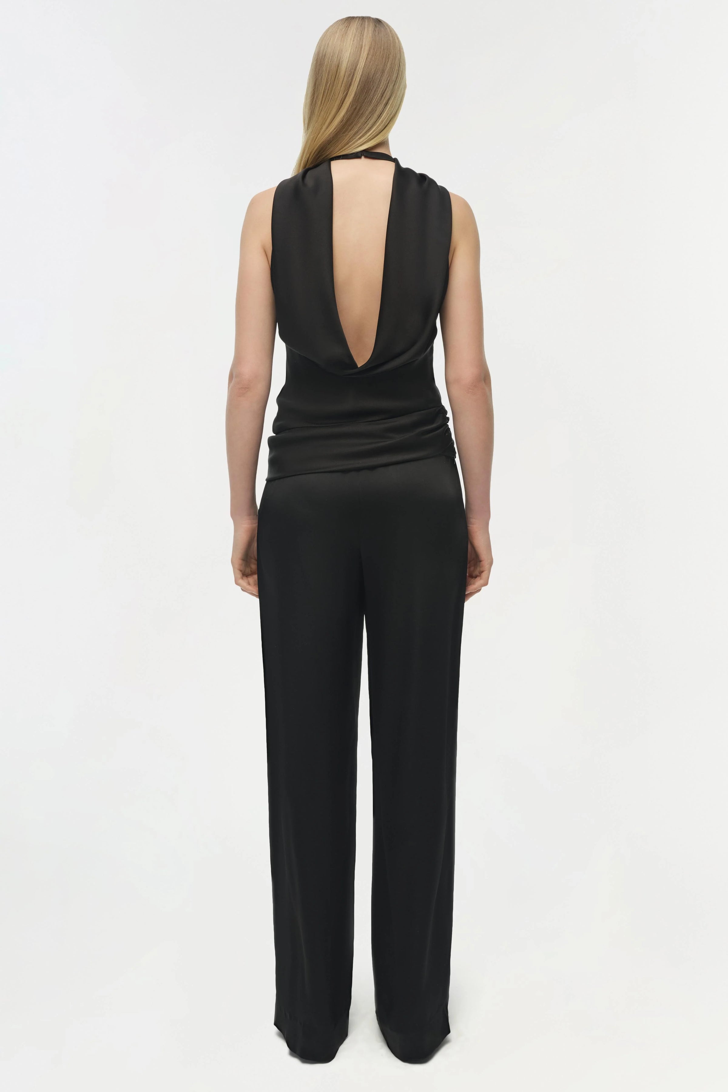 Simkhai Samira Satin Cape Top