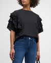 Frame Ruffle Sleeve Blouse