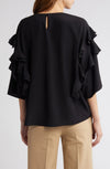 Frame Ruffle Sleeve Blouse