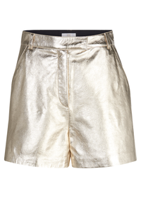 Riani Metallic Nappa Leather Shorts