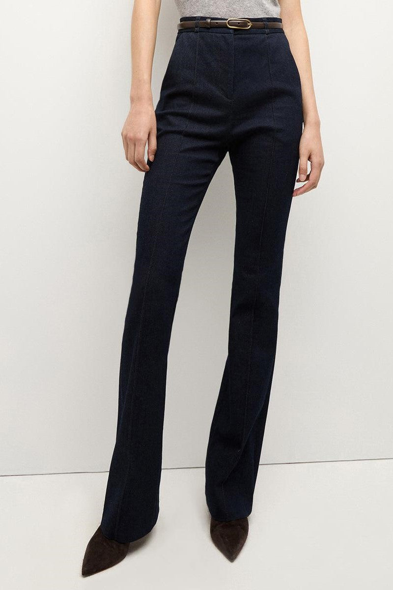 Veronica Beard Gracie Belted Denim Pant