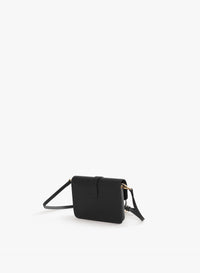 Cinzia Rocca Genuine Leather Mini Shoulder Bag - Black