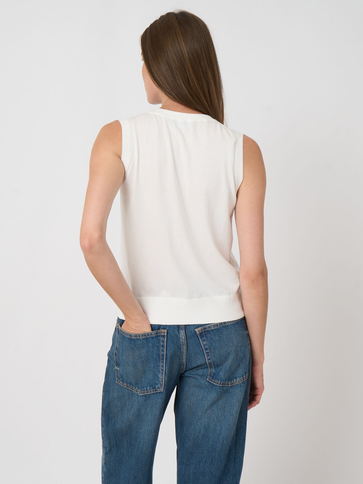 Repeat Superfine Cotton Sleeveless Top