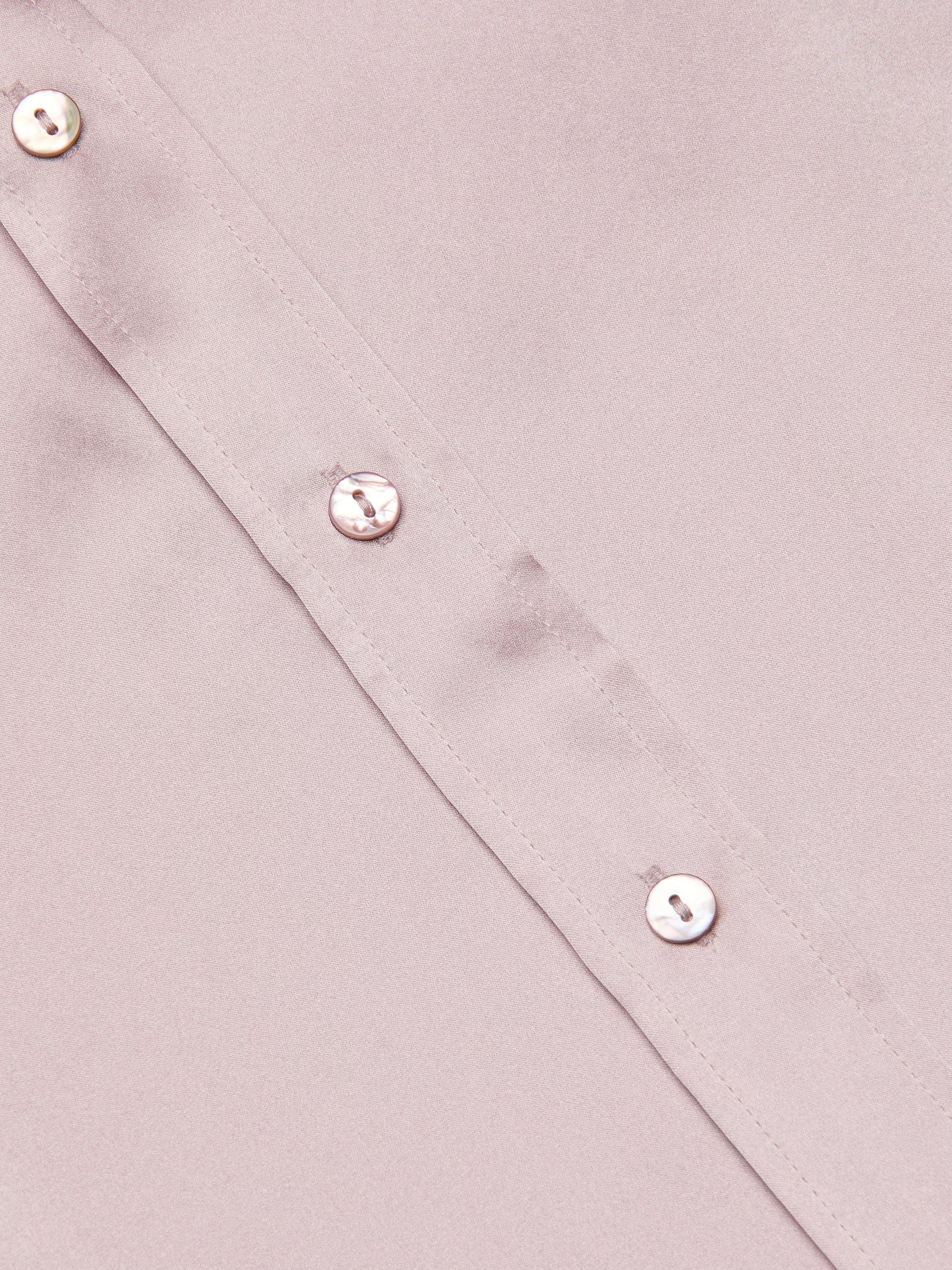 L'Agence Blouse en soie Dani Lilas glacé