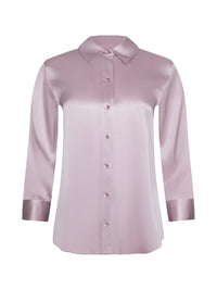 L'Agence Blouse en soie Dani Lilas glacé