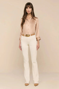 L'Agence Dani 3/4 Sleeve Blouse Soft Nude
