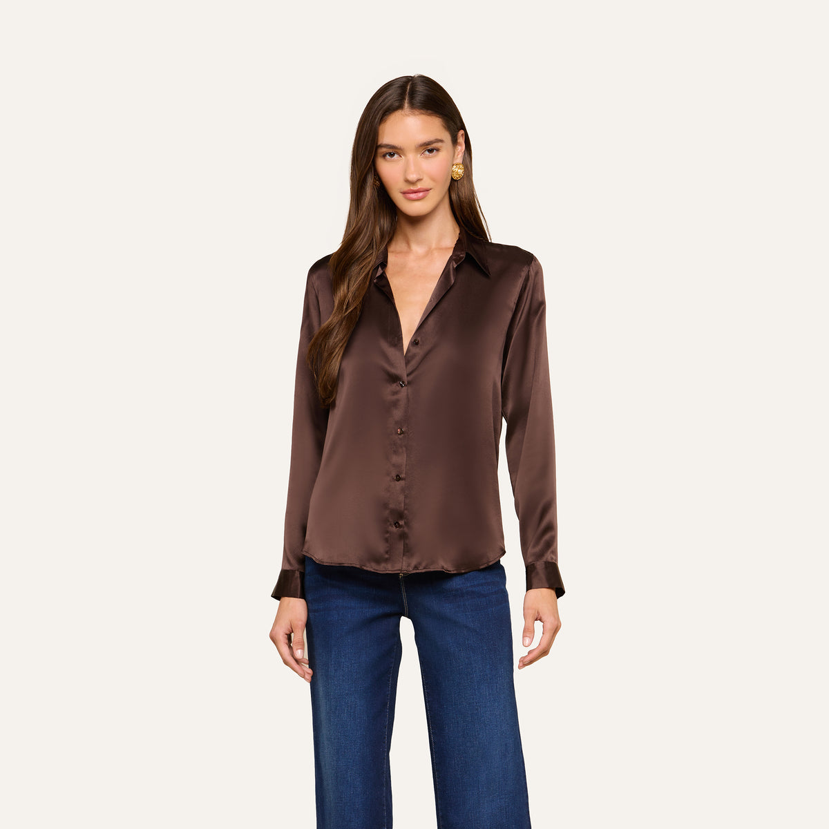 L'Agence Tyler Long-Sleeve Blouse Concord Grape Multiphoto Floral