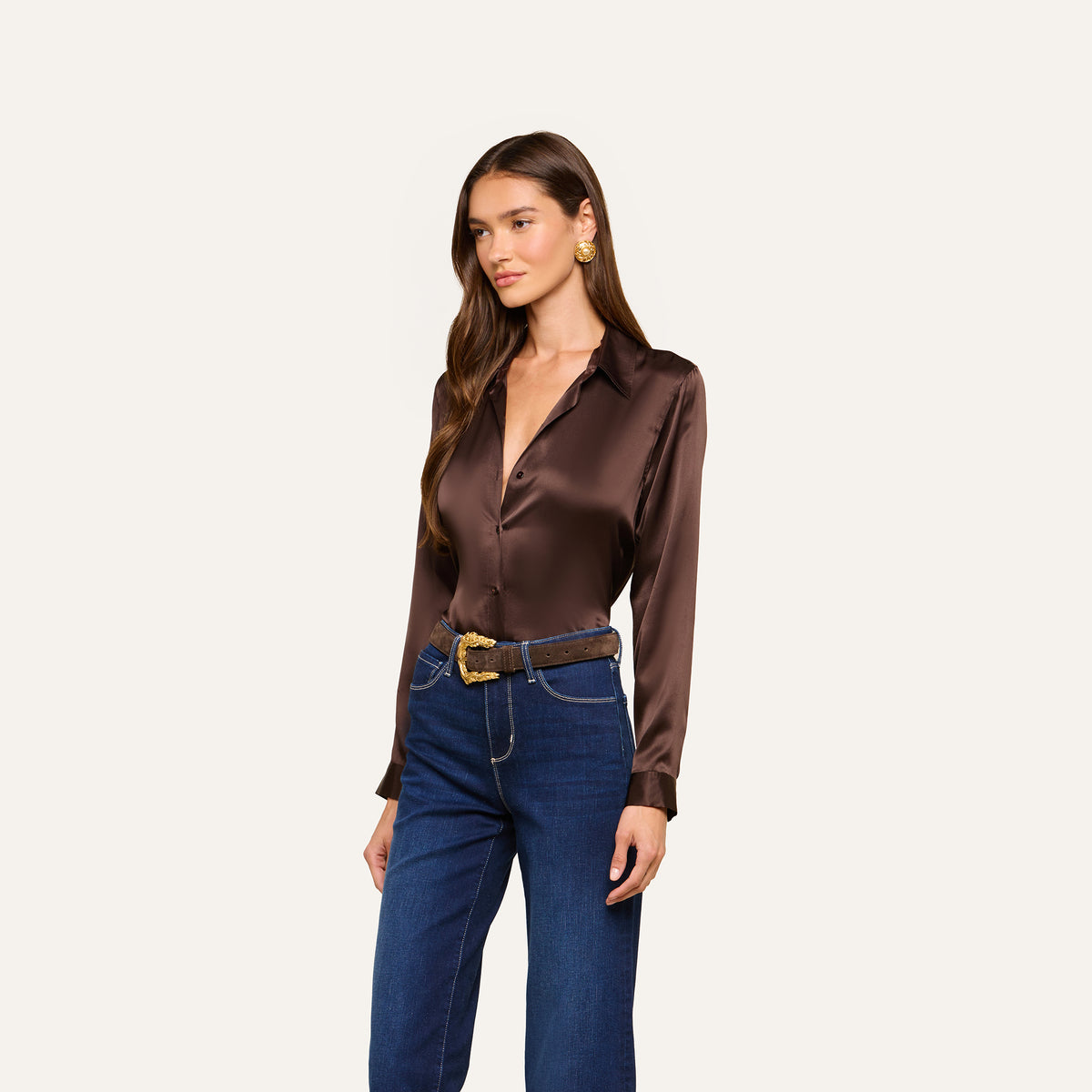 L'Agence Tyler Long-Sleeve Blouse Concord Grape Multiphoto Floral