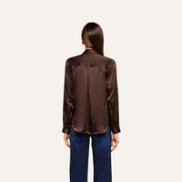 L'Agence Tyler Long-Sleeve Blouse Concord Grape Multiphoto Floral