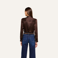 L'Agence Tyler Long-Sleeve Blouse Concord Grape Multiphoto Floral