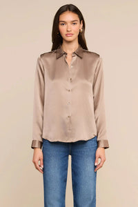L'Agence Tyler Long-Sleeve Blouse - Light Cardamom