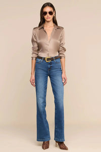 L'Agence Tyler Long-Sleeve Blouse - Light Cardamom