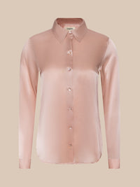 L'Agence Blouse en soie Tyler Misty Rose