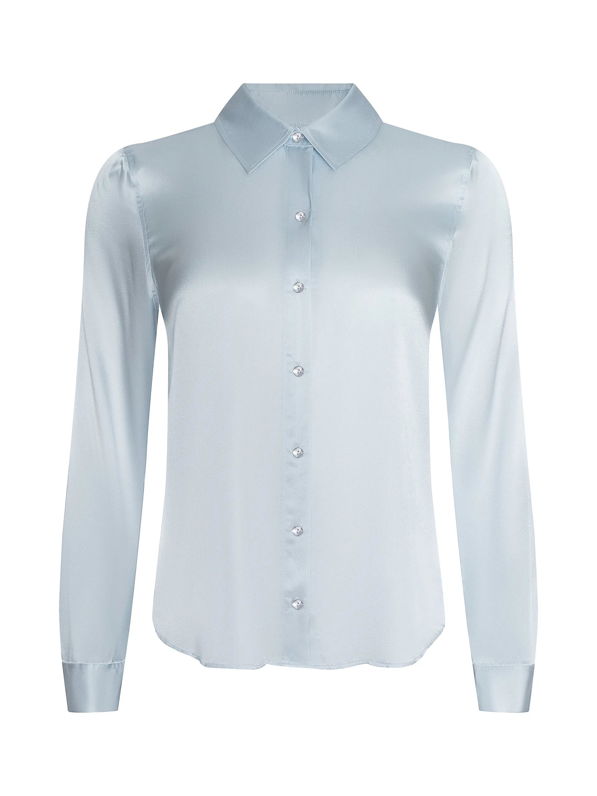 Blouse en soie Tyler L'Agence Bleu brume pâle