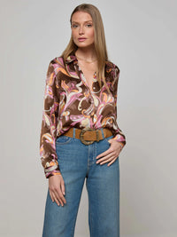 L'Agence Tyler Silk Blouse