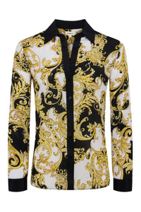 L’Agence Gio Long Sleeve Silk Blouse