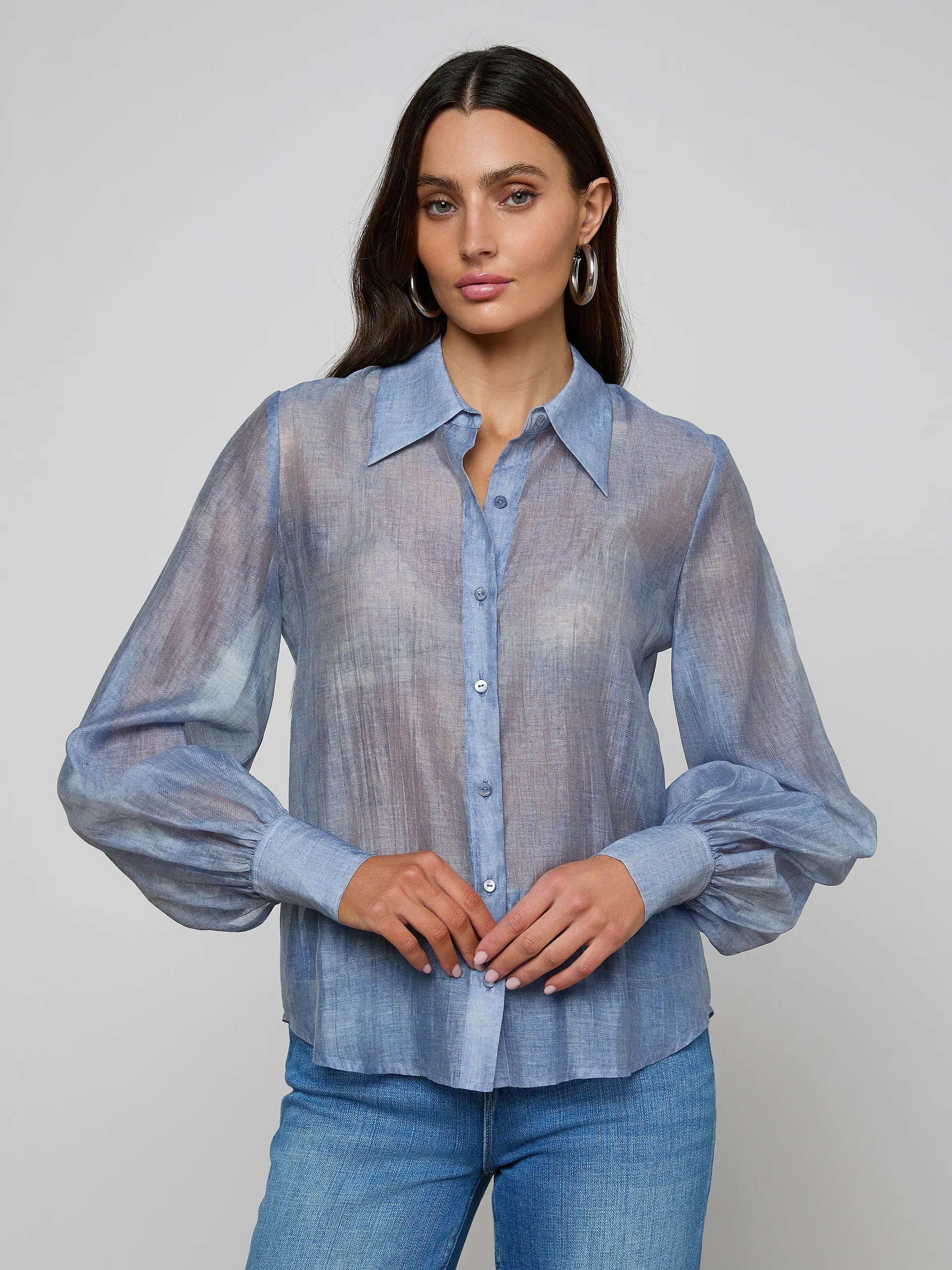 Blouse Jayleen L'Agence Bleu port pâle
