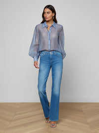 Blouse Jayleen L'Agence Bleu port pâle